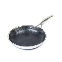 HexClad 8 inch Hybrid Stainless Steel Frying Pan, Nonstick - Image 3