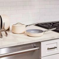 Caraway Home Mini Fry Pan & Sauce Pan Duo, Cream - Image 10