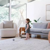House of Noa | Little Nomad Play Mat Ula in Gray - 4x6 - Image 11
