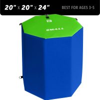 We Sell Mats Octagon Tumbling Mat - Small Lime Green/Blue - Image 9