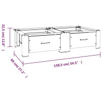 vidaXL Washing and Drying Machine Pedestal with Pull-Out Shelves White - Image 9