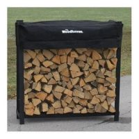 Woodhaven Black Firewood Rack -Black Cover - 4' - Image 6