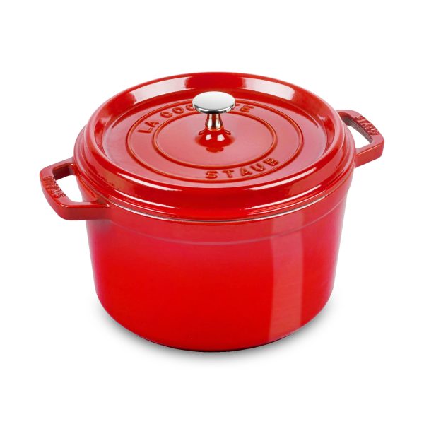 Staub - Cast Iron 5-qt Tall Cocotte - Cherry