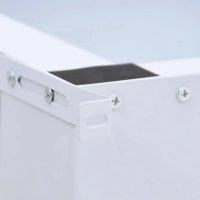 vidaXL Washing and Drying Machine Pedestal with Pull-Out Shelves White - Image 6