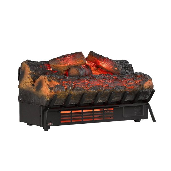 Duraflame Infrared Quartz Electric Log Set Heater, Rustic Pine - Black