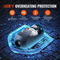 VEVOR DIESEL Air Heater 27,296 BTU 12V DIESEL Heater 8KW with Remote Control & LCD 10L Fuel Tank Other Fuel Type Space Heater - Image 2