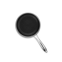 HexClad 8 inch Hybrid Stainless Steel Frying Pan, Nonstick - Image 7
