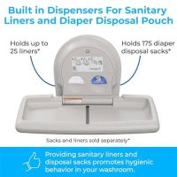 Koala Kare KB300-05 White Granite Horizontal Surface-Mounted Baby Changing Station - Image 11
