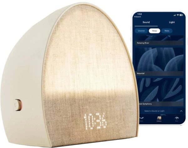 Hatch Restore 2 Bedside Sleep Guide Sunrise Alarm Clock Sound Machine - Putty