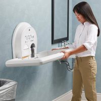 Koala Kare KB300-05 White Granite Horizontal Surface-Mounted Baby Changing Station - Image 9
