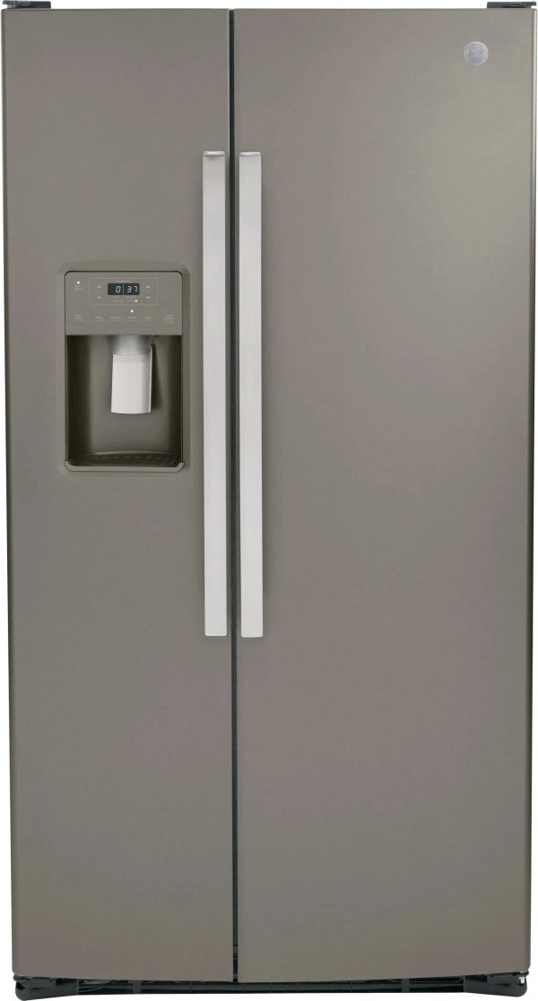GE GSS25GMPES 25.3 Cu. ft. Side-By-Side Refrigerator - Slate