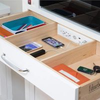 Docking Drawer Blade Duo In-Drawer Outlet with 2 15-Amp AC Outlets, 2 USB-C PD and 4 USB-A Ports, White - Image 8