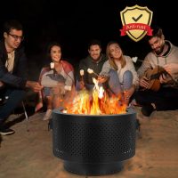 STBoo Smokeless Fire Pits for Outside with Portable Carrying Storage Bag, 20x14 inch Firepits Outdoor Wood Burning, Low Smoke Outdoor Fireplace for - Image 4