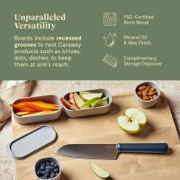 Caraway 4-Piece Cutting Board Set in Beige - Image 5