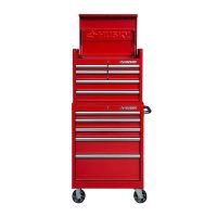 Husky 27 in. 11-Drawer Tool Chest and Cabinet Combo in Red - Image 2