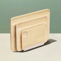 Caraway 4-Piece Cutting Board Set in Beige - Image 9