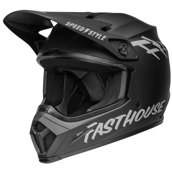 Bell Helmets MX-9 MIPS Fasthouse Helmet (Small, Matte BLACK/GRAY)