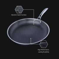 HexClad 12 inch Hybrid Stainless Steel Frying Pan - Image 10