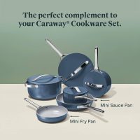 Caraway Non-Stick Ceramic Mini Fry Pan and Sauce Pan Duo - Navy - Image 2