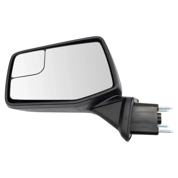 Silverado Manual Folding Mirror with Spotter GLASS; Textured Black; Driver Side Chevy 1500
