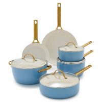 GreenPan - Reserve Ceramic Nonstick 10-Piece Cookware Set - Merlot - Image 7