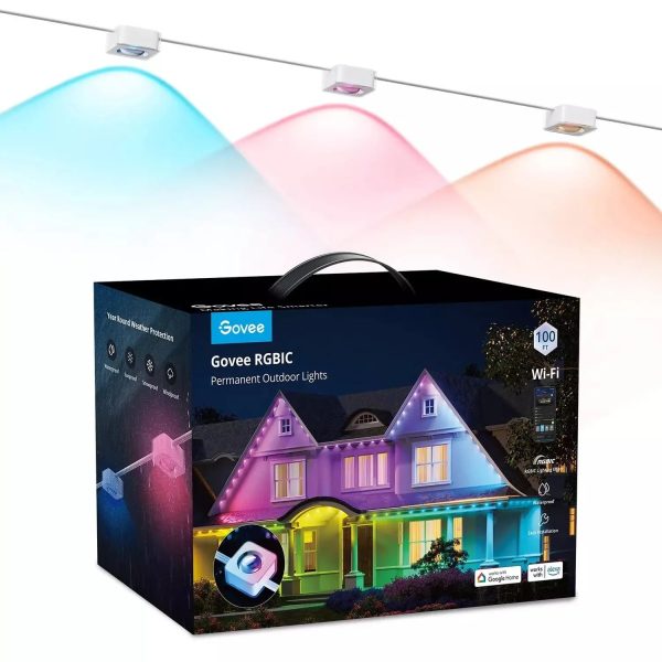 Govee RGBIC 100ft LED Outdoor Permanent String Lights