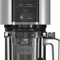 NINJA Creami Ice Cream Maker, 2 Pint Container and Lid Silver Stainless Steel (NC301) - Image 2