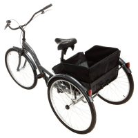 Schwinn Meridian Adult Tricycle, Single Speed, 26-inch Wheels, Grey - Image 4