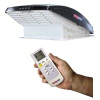 Maxxair 00-07500K Maxxfan Deluxe with Remote - Smoke - Image 2