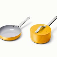 Caraway Home Mini Fry Pan & Sauce Pan Duo, Cream - Image 11