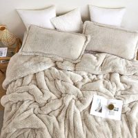 Coma Inducer Oversized Comforter - The Original Plush - White Sand - Oversized King - Image 3