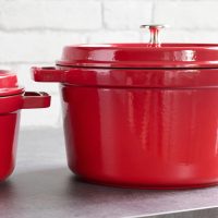 Staub - Cast Iron 5-qt Tall Cocotte - Cherry - Image 2