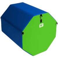 We Sell Mats Octagon Tumbling Mat - Small Lime Green/Blue - Image 7