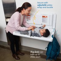 Ecr4kids Horizontal Wall-Mounted Baby Changing Station Wall-Mounted - Image 5