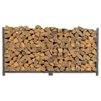 Woodhaven Black Firewood Rack - Black Cover - 8' - Image 7
