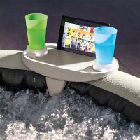 Intex PureSpa Plus Greystone Inflatable Hot Tub, 94 x 28 inch, with Phone Tray, White - Image 6