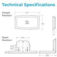 Koala Kare KB300-05 White Granite Horizontal Surface-Mounted Baby Changing Station - Image 7