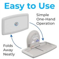 Koala Kare KB300-05 White Granite Horizontal Surface-Mounted Baby Changing Station - Image 4