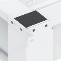 vidaXL Washing and Drying Machine Pedestal with Pull-Out Shelves White - Image 7