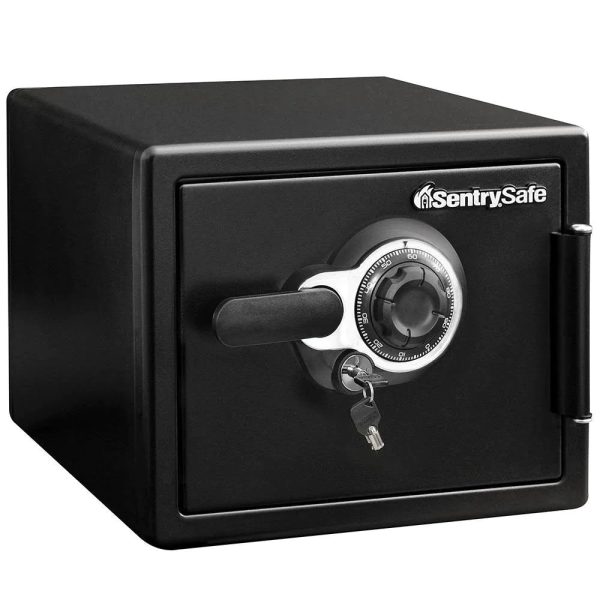 SentrySafe 0.81-cu ft Fireproof and Waterproof Floor Safe with Combination Lock in Black | SFW082D
