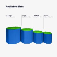 We Sell Mats Octagon Tumbling Mat - Small Lime Green/Blue - Image 11