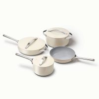 Caraway Home Cream Non-Stick Ceramic 7-Piece Cookware Set - Image 3