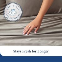100% Bamboo Bed Sheets, Royal Blue, King Size - Image 4