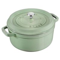 Staub Enameled Cast Iron Round Dutch Oven, 7-Qt., Sage | Williams Sonoma - Image 3