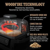 Ninja OG701 Woodfire Outdoor Grill, 7-in-1 Master Grill, BBQ Smoker - Image 3