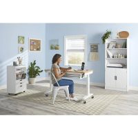 Husky 52 in. Adjustable Height Work Table with 2-Drawers in White - Image 7