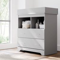 Storkcraft - Brookside 2 Drawer Changing Chest - Pebble Gray - Image 5