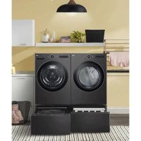LG 27" Black Steel Pedestal Storage Drawer - Image 5