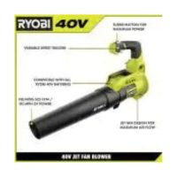 Ryobi 40V 110 MPH 525 CFM Cordless Battery Variable-Speed Jet Fan Leaf Blower - Image 10
