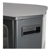 Better Homes & Gardens Rounded Corner Electric Fire Stove Heater Black with Remote - Image 6